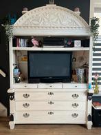 Antiek TV-meubel met opbergruimte, Ophalen, Gebruikt, 200 cm of meer, 150 tot 200 cm