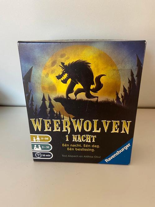 Weerwolven 1 nacht Ravensburger, Hobby en Vrije tijd, Gezelschapsspellen | Kaartspellen, Zo goed als nieuw, Ophalen of Verzenden