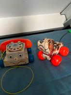 Telefoon en hond van Fisher Price, Kinderen en Baby's, Speelgoed | Fisher-Price, Ophalen of Verzenden, Gebruikt, Duw- of Trekspeelgoed