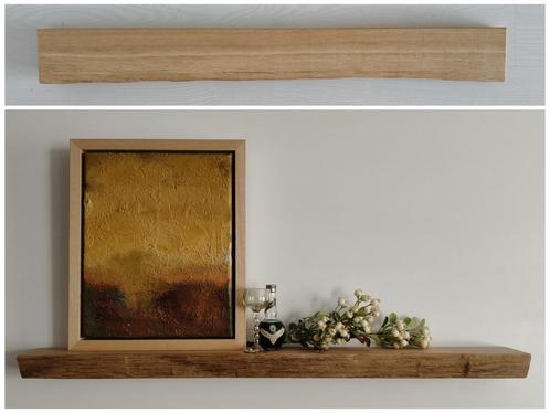 Zwevende houten wandplank decoratie schap 79cm eiken, Huis en Inrichting, Woonaccessoires | Wandplanken en Boekenplanken, Nieuw