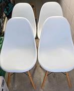 4x Vitra Eames DSW Wit imitatie stoelen, Huis en Inrichting, Stoelen, Vier, Gebruikt, Wit, Ophalen
