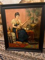 Prachtige olieverf portret schilderij, Ophalen of Verzenden