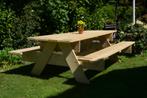 picknicktafel - steigerhout - vakman, Tuin en Terras, Picknicktafels, Ophalen, Nieuw, Rechthoekig, Hout