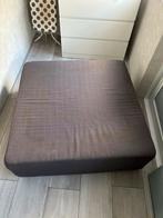 Grijze stoffen poef, Ophalen, Gebruikt, Vierkant, 100 tot 125 cm