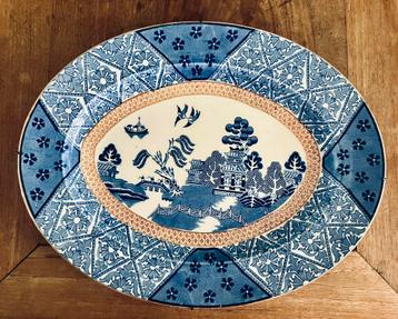 Grote Manchu porseleinen schaal van Alfred Meakin beschikbaar voor biedingen