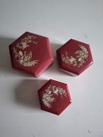 Sieraden doosjes / dekseldoosje made in Hong Kong vintage, Ophalen of Verzenden, Gebruikt