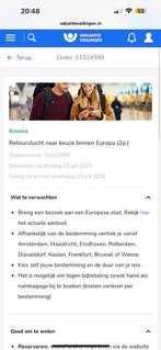 Retourvlucht naar keuze binnen Europa voor 2 personen, Twee personen, Ticket of Toegangskaart