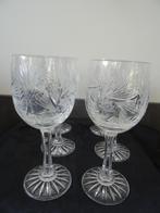 kristallen wijnglazen facet geslepen ster kristal glas, Antiek en Kunst, Ophalen of Verzenden