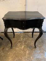 Tafel zwart gelakt schrijfbureau in Lodewijk XV- biedermeier, Ophalen of Verzenden