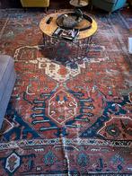 Antiek Perzisch tapijt handgeknoopt, 200 cm of meer, Gebruikt, Rechthoekig, Ophalen of Verzenden