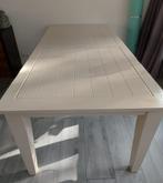 Witte eettafel, Ophalen, Gebruikt, 200 cm of meer, 50 tot 100 cm