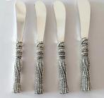 Antieke boter mesjes verzilverd., Ophalen of Verzenden