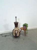 Bruin keramieken lamp van Besigheimer Leuchten, Gebruikt, 100 tot 150 cm, Ophalen of Verzenden, Vintage