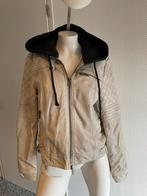 Fb sister lederlook jasje met capuchon maat l, Maat 38/40 (M), Verzenden, ., Beige