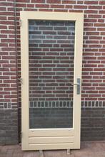 Nette hard houten tuin deur, links draaiend., Doe-het-zelf en Verbouw, Deuren en Horren, Ophalen, 80 tot 100 cm, 200 tot 215 cm