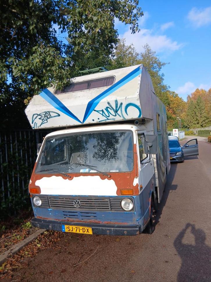 Opknapper volkswagen camper lt35d 1976 belastingvrij oldtime, Caravans en Kamperen, Campers, Particulier, tot en met 5, Buscamper of Camperbus