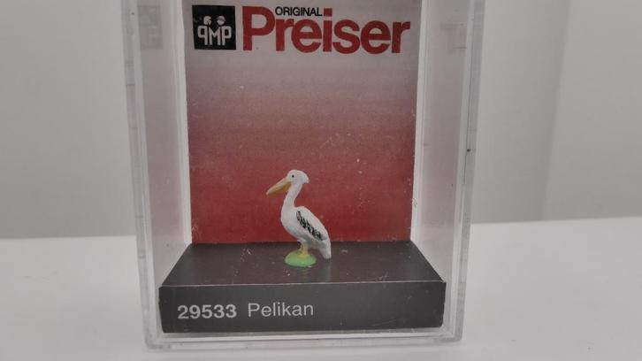 F60) Preiser figuur H0 Pelicaan ovp 29533, Hobby en Vrije tijd, Modeltreinen | H0, Nieuw, Overige typen, Gelijkstroom of Wisselstroom