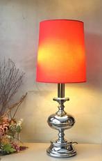 Mid-Century chromen tafellamp, Ophalen, Overige materialen, Gebruikt, 50 tot 75 cm