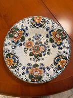 Delfts Blauw Polychroom Handwerk Bord, Antiek en Kunst, Ophalen