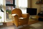 Grote leren fauteuil, Ophalen, Gebruikt, 75 tot 100 cm, Leer