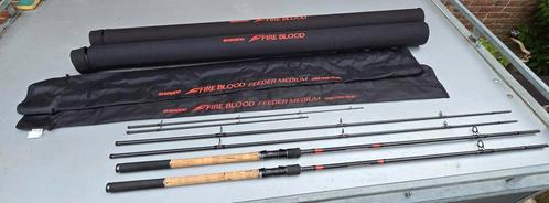 Shimano fireblood medium feeders 90gr 3.60m, Watersport en Boten, Hengelsport | Witvissen, Gebruikt, Werphengel, Ophalen of Verzenden