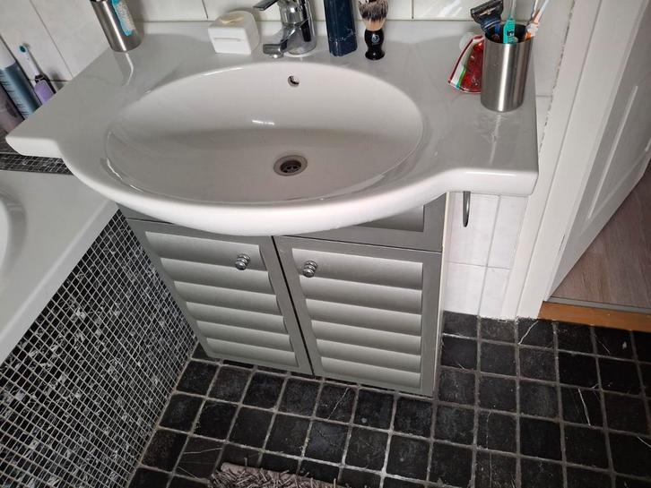 Wastafelmeubel met kast, Huis en Inrichting, Badkamer | Badkamermeubels, Gebruikt, Wastafelkast, Minder dan 100 cm, Minder dan 50 cm