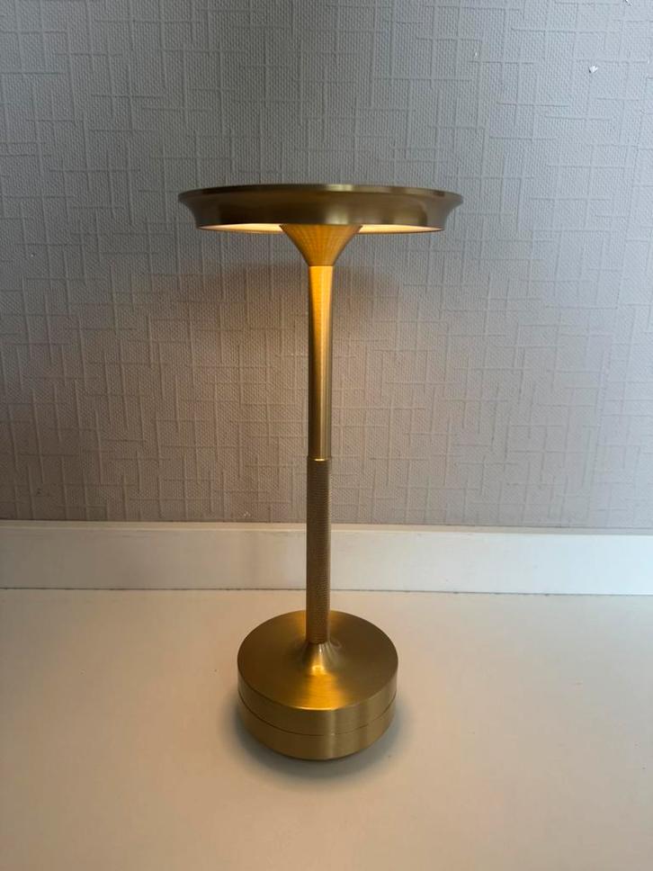 Luxe goudkleurige LED touch lamp, Huis en Inrichting, Lampen | Tafellampen, Nieuw, Minder dan 50 cm, Ophalen of Verzenden