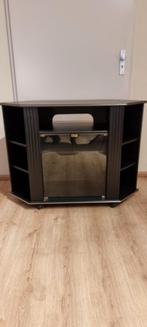 TV Kastje met Wieltjes - Hoekmodel, Huis en Inrichting, Kasten | Televisiemeubels, Ophalen, Gebruikt, 100 tot 150 cm, Glas