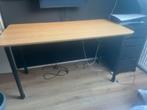 Bureau Tafel IKEA Bamboe zo goed als nieuw, Huis en Inrichting, Bureaus, Ophalen of Verzenden, Zo goed als nieuw