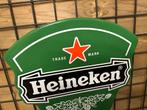 Heineken emaille bord, Reclamebord, Gebruikt, I, Ophalen of Verzenden