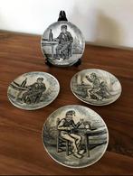vier Royal Boch - bordjes, Antiek en Kunst, Ophalen of Verzenden