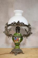 Jugendstil lamp met schepen In zeer mooie staat  antiek, Ophalen