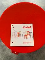 2x kunstof barkruk merk Kartell Rood, Ophalen of Verzenden, Zo goed als nieuw