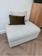 2x IKEA VIMLE Poef/Hocker - Beige - Zo goed als nieuw, Ophalen, Minder dan 50 cm, Vierkant, Zo goed als nieuw