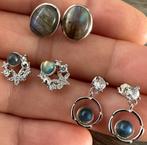 Labradoriet oorbellen 925 zilver, Ophalen of Verzenden, Nieuw