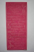 7 st. Scrapbook baby/meisje sierstickers roze 8537, Verzenden, Nieuw, Kind, Overige typen