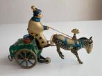 Antiek blikken speelgoed | (clown) paard en wagen, Ophalen