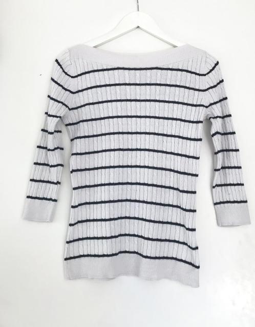 Rodier Bretonse trui gestreept streepjes trui S. navy wit, Kleding | Dames, Truien en Vesten, Zo goed als nieuw, Maat 36 (S), Wit