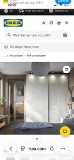 Schuifdeuren hoogglans, 2 stuks, voor pax kast, Huis en Inrichting, Kasten | Kledingkasten, Ophalen, Kunststof, 200 cm of meer