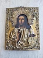 Icoon van Christus Pantokrator. 19 eeuw, Antiek en Kunst, Antiek | Religie, Ophalen of Verzenden