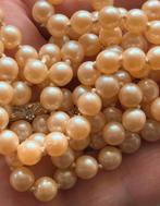 Vintage lange zilveren kettingen met parels, Sieraden, Tassen en Uiterlijk, Antieke sieraden, Ophalen of Verzenden, Zilver, Ketting