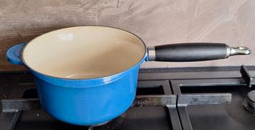 Le Creuset steelpan 18 cm, blauw beschikbaar voor biedingen