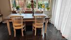eettafel met 4 stoelen ophalen, Ophalen, Gebruikt, 4 tot 6 stoelen