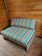Pallet bank met Red Zipper kussens, Ophalen, Hout