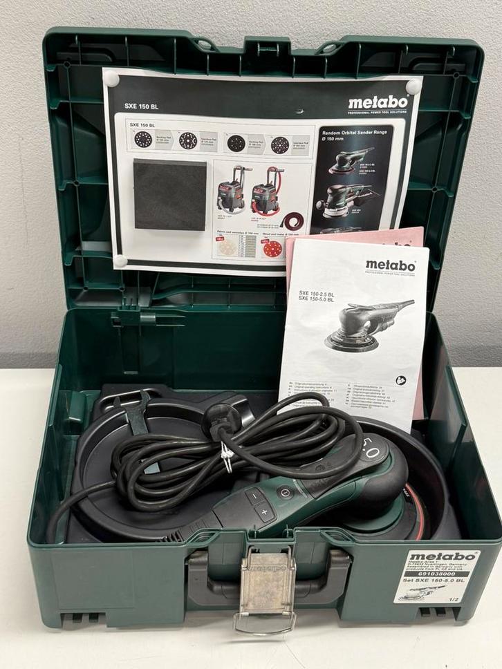 322184 Metabo SXE 150-5.0 BL Excenterschuurmachine *NIEUW*, Doe-het-zelf en Verbouw, Gereedschap | Schuurmachines, Nieuw, Excentrische schuurmachine
