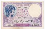 Frankrijk, 5 Francs, 13-4-1933, Postzegels en Munten, Bankbiljetten | Europa | Niet-Eurobiljetten, Frankrijk, Los biljet, Verzenden