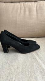 PANARA/PAUW 1x gedragen zwart suède pumps mt 37, Pumps, Zwart, Ophalen of Verzenden, Zo goed als nieuw