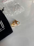Otazu peach oorbellen goud nieuw, Met kristal, Nieuw, Ophalen of Verzenden, Knopjes of Stekers