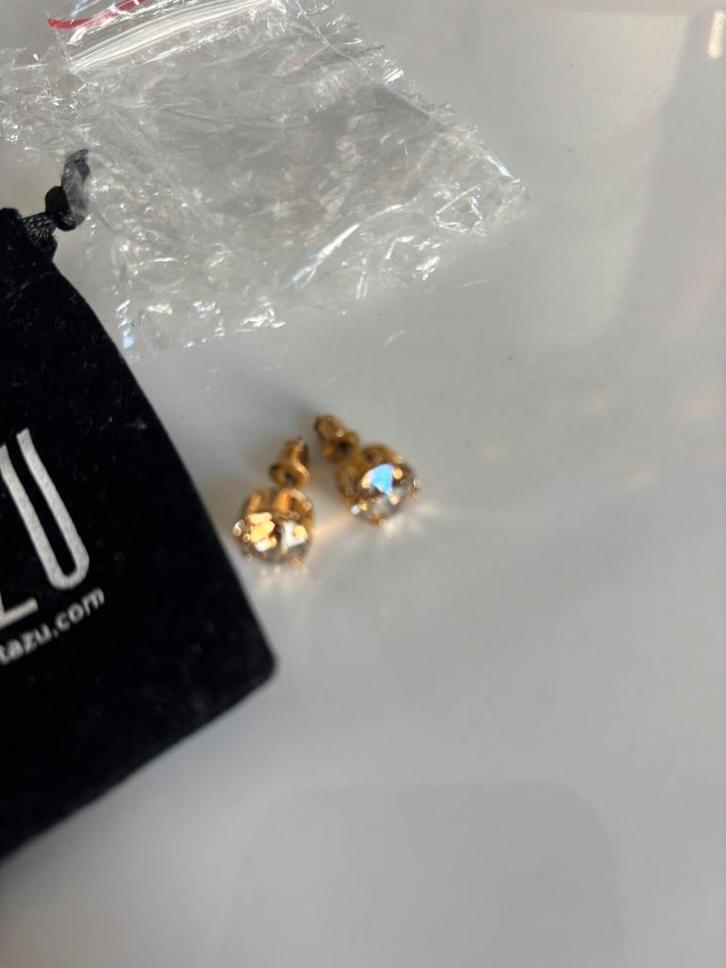 Otazu peach oorbellen goud nieuw, Sieraden, Tassen en Uiterlijk, Oorbellen, Nieuw, Knopjes of Stekers, Goud, Goud, Met kristal