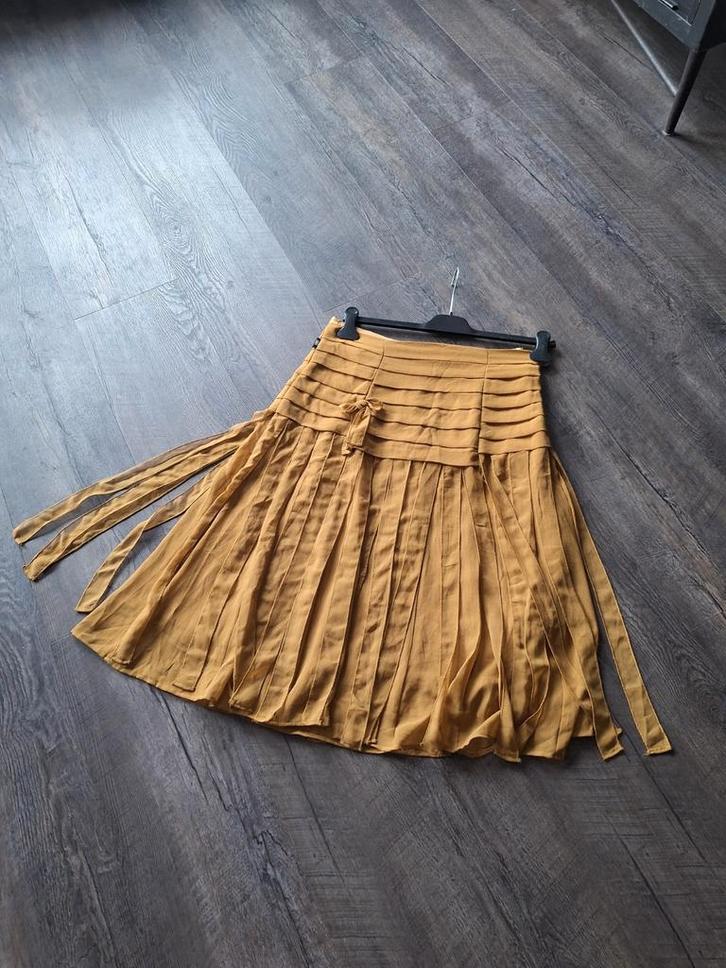 Stroken rok Didi vintage L 38 40, Kleding | Dames, Rokken, Gedragen, Maat 42/44 (L), Overige kleuren, Onder de knie, Ophalen of Verzenden